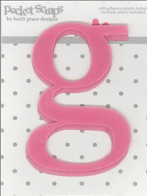 Heidi Grace - Loving You - Plastic Alpha Stickers g - 2/pk  (sold in 3's)